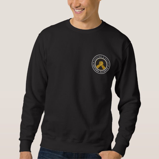 RSRA Black Crewneck Sweatshirt Small Logo (Vorderseite)
