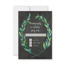 RSVP 4 Square Wreath Olive Leaf Branch Chalkboard