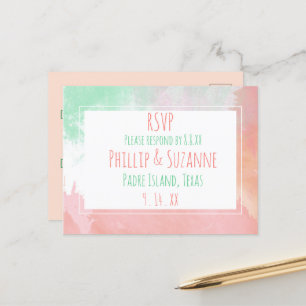 RSVP ANKÜNDIGUNGSPOSTKARTE