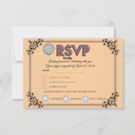 RSVP-Antwortkarte | Bestätigen Sie die Teilnahme & RSVP Karte