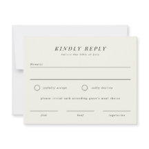 RSVP-Antwortkarte für einfache Zweigstellen-Hochze