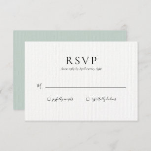 RSVP-Antwortkarte für Hochzeiten Einladung