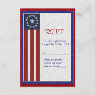 RSVP-Antwortkarte für militärische Hochzeiten RSVP Karte