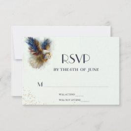 RSVP Bald Eagle Patriotic USA Semiquincentennial Karte