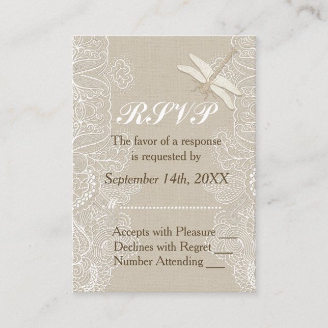 RSVP BEGLEITKARTE (Vorderseite)