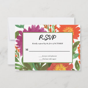 RSVP-Blume Einladung