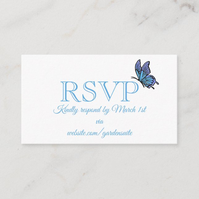 RSVP Card Begleitkarte (Vorderseite)