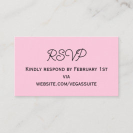 RSVP Card Begleitkarte