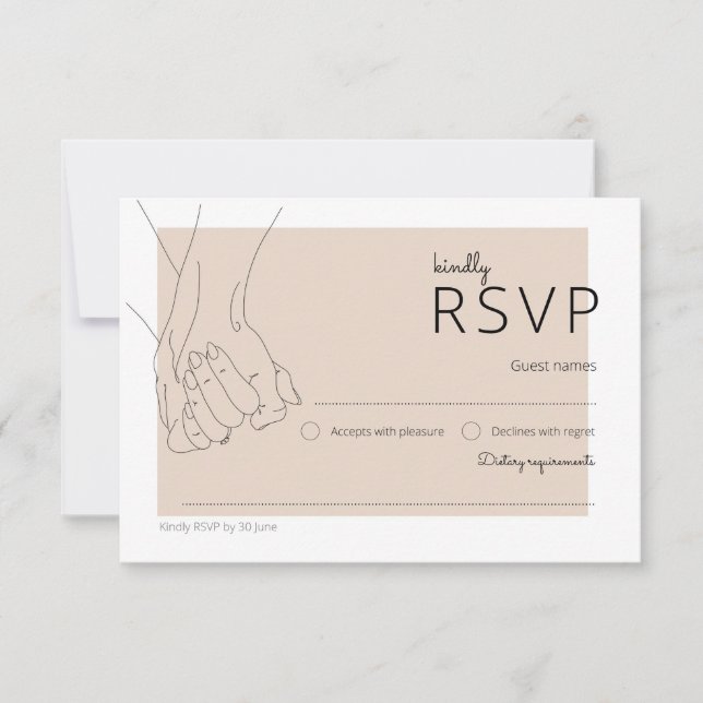 RSVP Card - Die Oliva Suite Karte (Vorderseite)