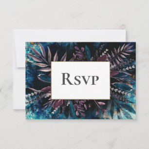 RSVP Card Dunkle und launische Hochzeit