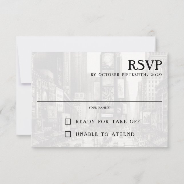 RSVP Card New York City Passport (Vorderseite)