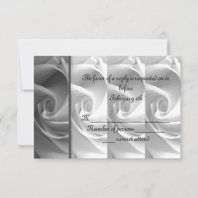 RSVP Card Nr. 1 - ELLEN Karte (Vorderseite)