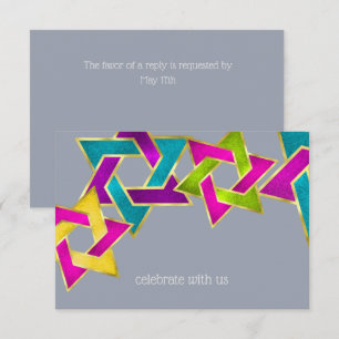 RSVP Card Star von David Any Color Einladung