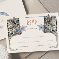 RSVP Card Viktorianisch Grace Morris-Inspiriert El