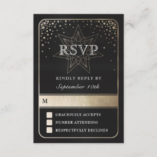 RSVP Cards (Gold) der Gewerkschaft