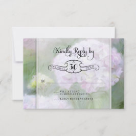 RSVP Cards Hydrangea Garden Blume Typografie Karte
