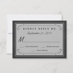 RSVP Essen Trinken heiraten Schiefertafel Antwortk Karte