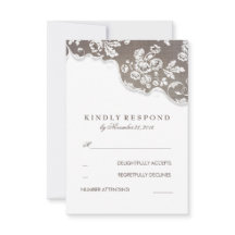 RSVP für Vintage Rustikale Hochzeit