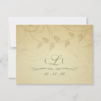 RSVP - Herbst-Hochzeitseinladungen - Antwortkarten Karte