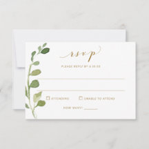 RSVP Hochzeit mit Essensauswahl & Song Eukalyptus