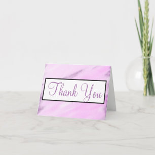 RSVP Hochzeit Violett Lila Aquarell Monogramm Dankeskarte