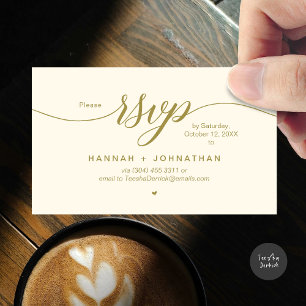 RSVP Hochzeiten per Telefon oder E-Mail Begleitkarte