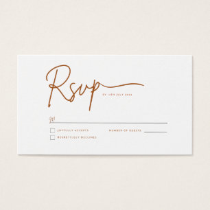 RSVP-Hochzeitkarte