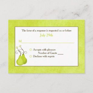 RSVP-Hochzeitkarte Das perfekte Paar RSVP Karte