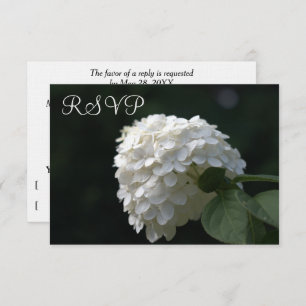 RSVP Hochzeitkarten Weiße Limone Hydrangea