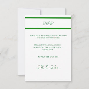 RSVP Hochzeitseinladung im Vintage-Zeitungsstil Karte