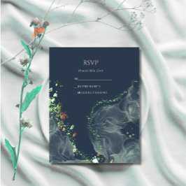 RSVP-Hochzeitskarte Smaragdgrün RSVP Karte