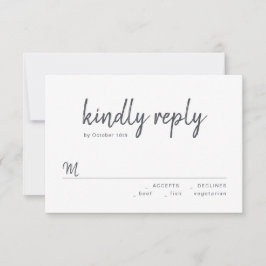 RSVP-Hochzeitskritik RSVP Karte