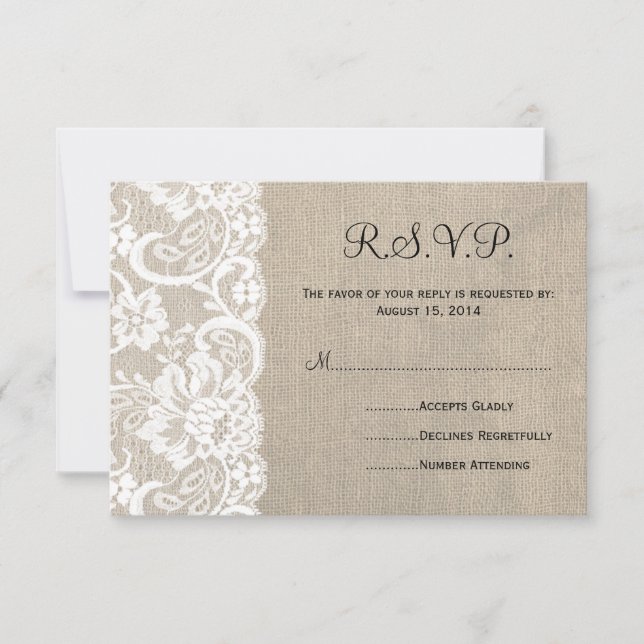 RSVP-Karte 2 RSVP Karte (Vorderseite)