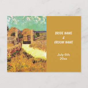 RSVP-Karte, Bauernhaus in der Provence, Van Gogh Einladungspostkarte