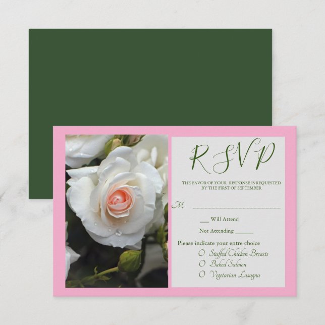 RSVP-Karte Begleitkarte (Vorne/Hinten)