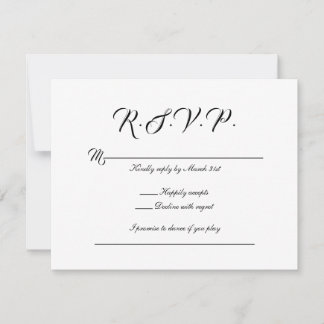 Rsvp-Karte | Blaue Orchidee RSVP Karte