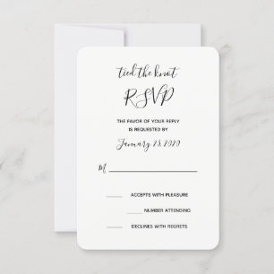 RSVP-Karte des Knotens RSVP Karte