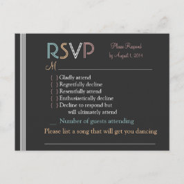 RSVP-Karte Einladungspostkarte
