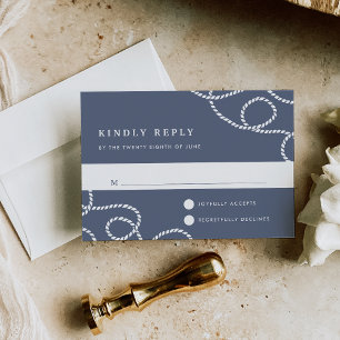 RSVP-Karte   Eisblau RSVP Karte