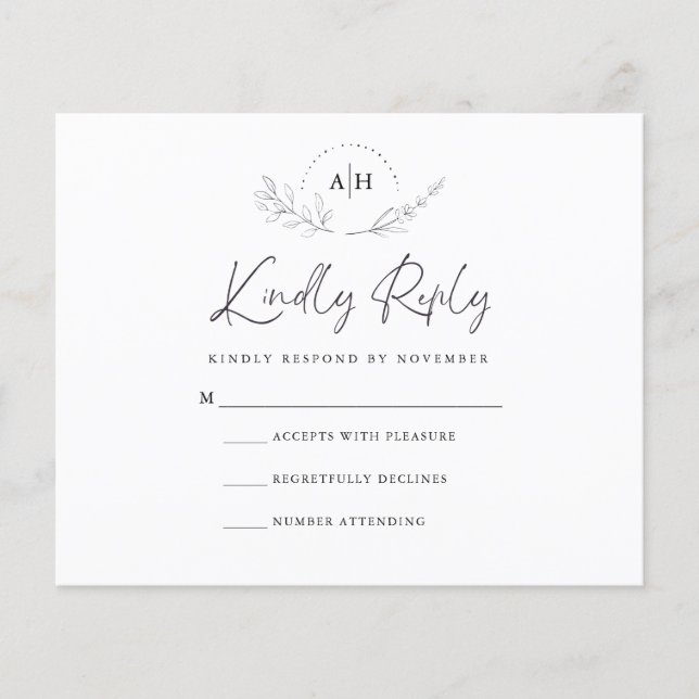 RSVP-Karte Flyer (Vorne)