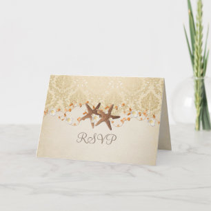RSVP-Karte für Beach Starfish Einladung