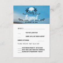 RSVP-Karte für Beach Wedding