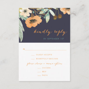 RSVP-Karte für benutzerdefiniertes Blühen RSVP Karte