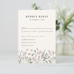 RSVP-Karte für Blumenkost RSVP Karte