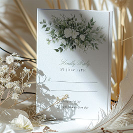 RSVP-Karte für botanische Grace Einladung