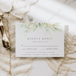 RSVP-Karte für botanische Speisen RSVP Karte