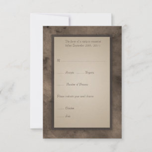 RSVP-Karte für das Steampunk-Zeppelin-Hochzeitskar RSVP Karte