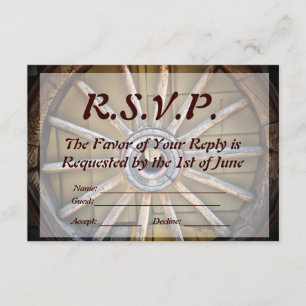 RSVP-Karte für das Südwestwagenrad RSVP Karte