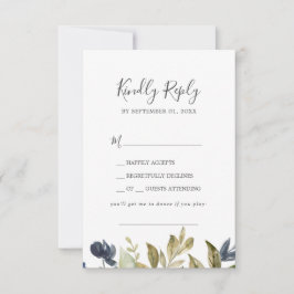 RSVP-Karte für den Song im Herbst RSVP Karte