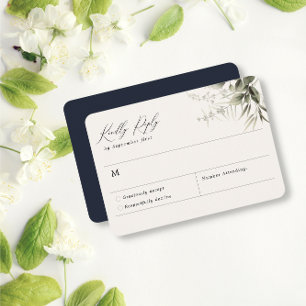 RSVP-Karte für die Botanische Marine RSVP Karte